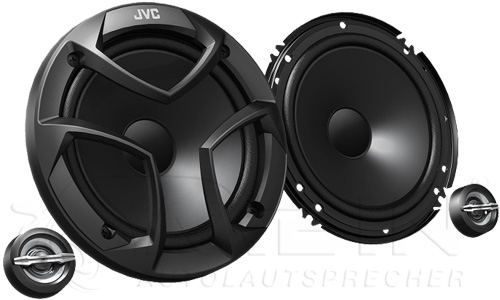 JVC CS-JS600 2-Wege Kompo Lautsprecher für VW Polo V / 5 - 6R (inkl. Einbauzubehör passend für Ihr Fahrzeug)