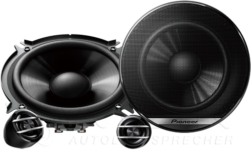 Pioneer TS-G130C 2-Wege Kompo Lautsprecher für VW Corrado  (inkl. Einbauzubehör passend für Ihr Fahrzeug)