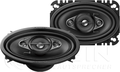 Pioneer TS-A4670F 4-Wege Koax Lautsprecher für VW Golf I / 1 Cabrio (inkl. Einbauzubehör passend für Ihr Fahrzeug)