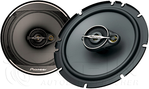 Pioneer TS-A1671F 3-Wege Triax Lautsprecher für VW Polo VI / 6 Typ AW (zzgl. Einbauzubehör von mein-autolautsprecher - passend zusammengestellt für Ihr Fahrzeug)