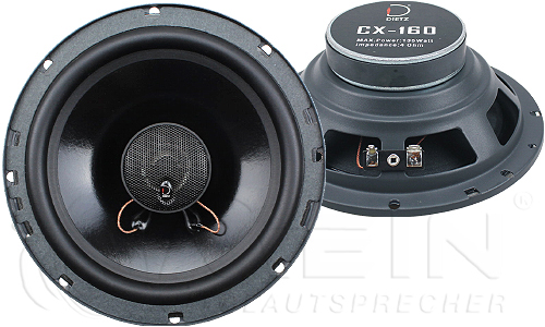 Dietz CX-160 2-Wege Koax Lautsprecher für Seat Arosa  (inkl. Einbauzubehör passend für Ihr Fahrzeug)