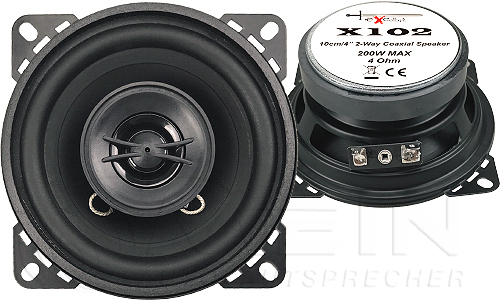 Excalibur X102 2-Wege Koax Lautsprecher für BMW 1er E81/E87 (inkl. Einbauzubehör passend für Ihr Fahrzeug)