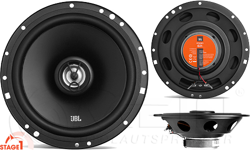 JBL Stage1 621 2-Wege Koax Lautsprecher für Ford Fiesta MK7 JA8 (inkl. Einbauzubehör passend für Ihr Fahrzeug)