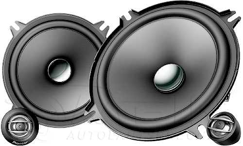 Pioneer TS-A1300C 2-Wege Kompo Lautsprecher für Renault Wind  (inkl. Einbauzubehör passend für Ihr Fahrzeug)