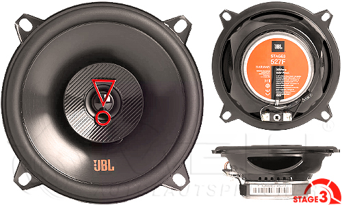 JBL Stage3 527F 2-Wege Koax Lautsprecher für BMW 3er E46 (zzgl. Einbauzubehör von mein-autolautsprecher - passend zusammengestellt für Ihr Fahrzeug)