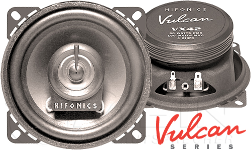Hifonics Vulcan VX42 2-Wege Koax Lautsprecher für Fiat Doblo 2 Typ 263 (zzgl. Einbauzubehör von mein-autolautsprecher - passend zusammengestellt für Ihr Fahrzeug)