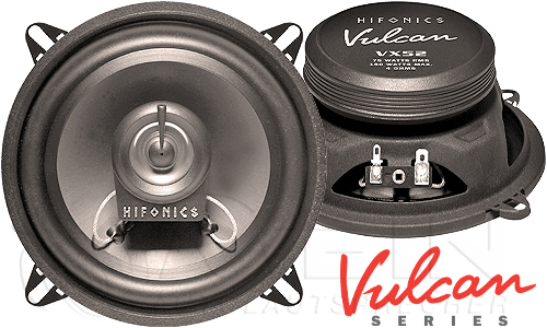Hifonics Vulcan VX52 2-Wege Koax Lautsprecher für BMW 3er E30 Limousine ()