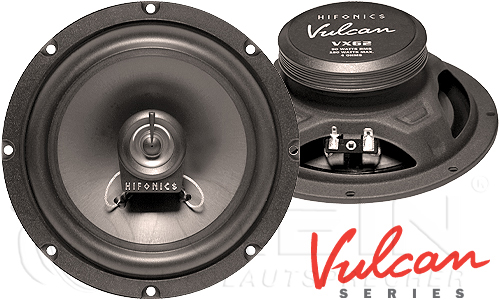 Hifonics Vulcan VX62 2-Wege Koax Lautsprecher für VW Touran I / 1T (zzgl. Einbauzubehör von mein-autolautsprecher - passend zusammengestellt für Ihr Fahrzeug)
