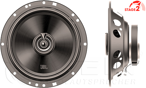 JBL Stage2 65 2-Wege Koax Lautsprecher für Mercedes A-Klasse W169 (zzgl. Einbauzubehör von mein-autolautsprecher - passend zusammengestellt für Ihr Fahrzeug)