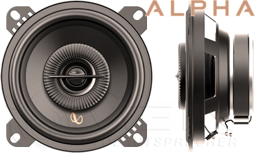 Infinity ALPHA 403F 2-Wege Koax Lautsprecher für BMW Z4 Roadster E85 (zzgl. Einbauzubehör von mein-autolautsprecher - passend zusammengestellt für Ihr Fahrzeug)
